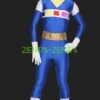 Power Ranger- In Space Blue And White Spandex Lycra Catsuit