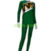 Power Ranger Jungle Fury Costume | Green Printed Spandex Lycra Zentai