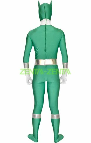Power Ranger Jungle Fury Costume | Green Spandex Lycra Zentai 2 Power Ranger Jungle Fury Costume | Green Spandex Lycra Zentai - Image 2
