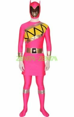 Power Ranger Jungle Fury Costume | Pink Spandex Lycra Zentai