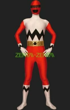 Power Ranger Lost Galaxy Costume -Red Galaxy Lycra Zentai Suit