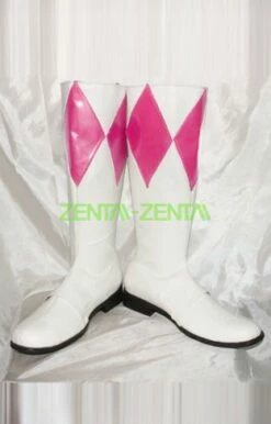 Power Ranger- Mighty Morphin Pink And White Boots