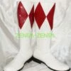 Power Ranger- Mighty Morphin Red And White Boots