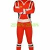 Power Ranger Rainbow Force Costume | Black White And Red Spandex Lycra Zentai