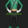 Power Ranger- Samurai Megazord Green And Black Spandex Lycra Catsuit