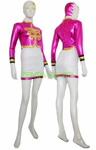 Power Rangers-Mega Force Pink And White Cosplay Costume 1 Power Rangers-Mega Force Pink And White Cosplay Costume