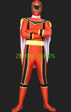 Power Rangers- Mystic Force-Red And Yellow Lycra Full Body Catsuit