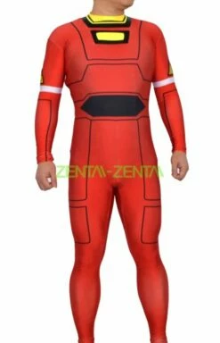 Power Rangers Red Turbo Printed Spandex Lycra Costume