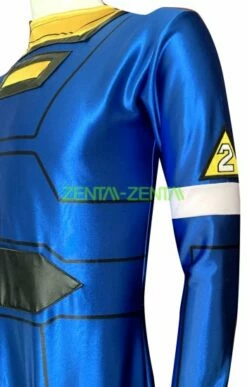 Power Rangers Turbo Costume | Blue Satin And Black Leather Full Bodysuit -Ghostly Store power rangers turbo costume blue satin and black leather full bodysuit e4f5d3.image .351x550