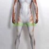 Predator Girl Printed Spandex Lycra Costume With Muscle Shadings