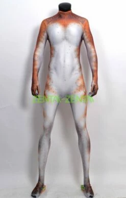 Predator Girl Printed Spandex Lycra Costume With Muscle Shadings