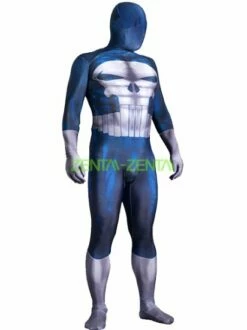 Punisher Costume | Printed Spandex Lycra Zentai Suit With 3D Muscle Shading