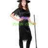 Purple And Black Adult Witch Halloween Costume
