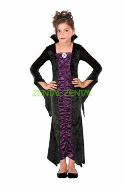 Purple Vampire Halloween Costume For Kid