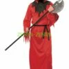 Red And Black Faceless Zombie Adult Halloween Costume