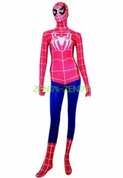 Red And White S-guy Spandex Lcyra Costume