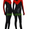 Red Nightwing Costume | Black And Red Spandex Lycra Catsuit 2