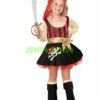 Red Pirate Girl's Halloween Costume