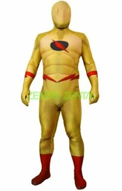 Reverse Flash DCUO Costume | Printed Spandex Lycra Zentai Suit
