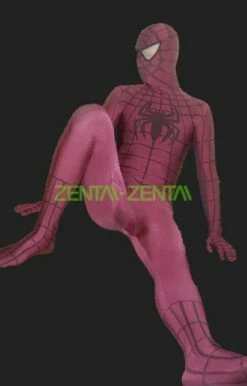 S-guy Black And Red Spandex Lycra Full Body Suit