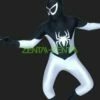 S-guy-Black And White Lycra Spandex Zentai Suit