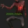 S-guy Bodysuit | Black And Red Lycra S-guy Costume