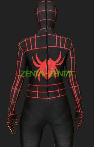 S-guy Bodysuit | Black And Red Lycra S-guy Costume 2 S-guy Bodysuit | Black And Red Lycra S-guy Costume - Image 2