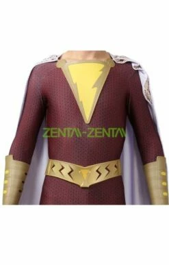 Shazam Printed Spandex Lycra Costume With Rubber Details And Cape -Ghostly Store shazam printed spandex lycra costume with rubber details and cape 4a8c70.image .351x550