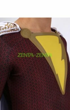Shazam Printed Spandex Lycra Costume With Rubber Details And Cape -Ghostly Store shazam printed spandex lycra costume with rubber details and cape a9540d.image .351x550