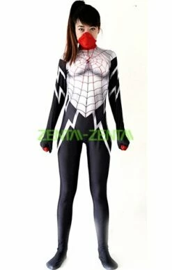 Silk Costume | Printed Spandex Lycra Silk Spider-Woman Costume