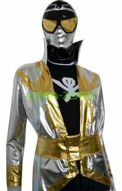 Silver And Black Shiny Metallic Power Ranger Costume -Ghostly Store silver and black shiny metallic power ranger costume d99e40.image .312x488