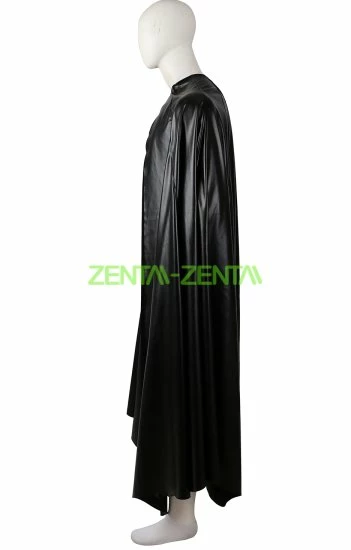 Single Layered Fake Leather Black B-guy Cape 3 Single Layered Fake Leather Black B-guy Cape - Image 3