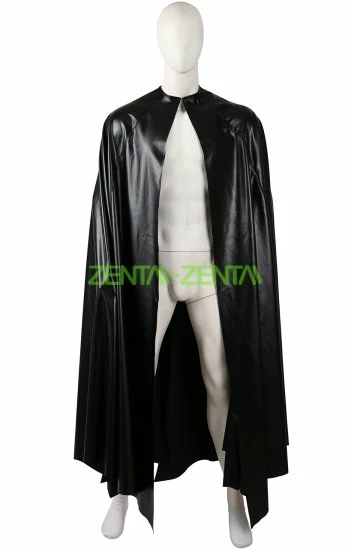 Single Layered Fake Leather Black B-guy Cape 1 Single Layered Fake Leather Black B-guy Cape