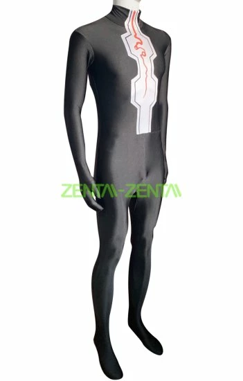 Special Investigation Squadron Dekaranger Robo Black Spandex Lycra Costume 2 Special Investigation Squadron Dekaranger Robo Black Spandex Lycra Costume - Image 2