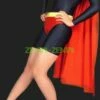 Super Women Lycra Spandex Zentai Suit With Cape ( No Hood And H