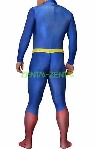Superman Original Printed Spandex Lycra Costume With 3D Muscle Shading 2 Superman Original Printed Spandex Lycra Costume With 3D Muscle Shading - Image 2
