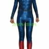 Superman Sub-Dye Spandex Lycra Costume With Rubber Chest Symbols