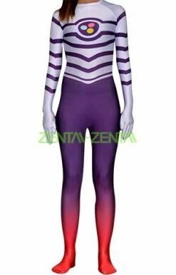 The Evillustrator Miraculous Ladybug Printed Spandex Lycra Bodysuit