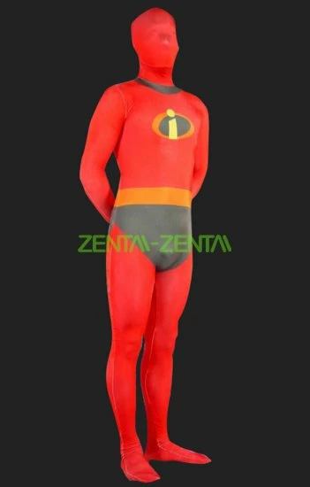 The Incredibles! Black And Blue Lycra Spandex Super Hero Jumpsuit (No Hood) 1 The Incredibles! Black And Blue Lycra Spandex Super Hero Jumpsuit (No Hood)