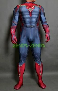 The Vision AOU Printed Spandex Lycra Costume No Hood With Cape 7 The Vision AOU Printed Spandex Lycra Costume No Hood With Cape -Ghostly Store the vision aou printed spandex lycra costume no hood with cape 5e7d1a.image .312x488