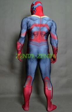 The Vision AOU Printed Spandex Lycra Costume With Cape -Ghostly Store the vision aou printed spandex lycra costume with cape c382c4.image .312x488