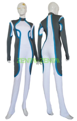 Tron Costume | Grey And Blue Spandex Lycra Catsuit