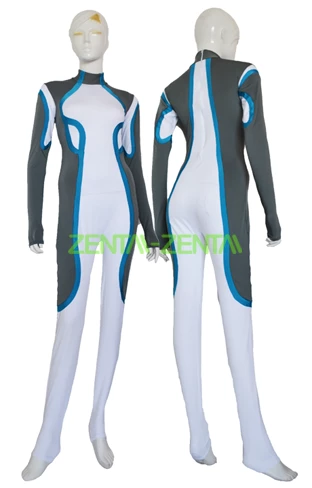 Tron Costume | Grey And Blue Spandex Lycra Catsuit 1 Tron Costume | Grey And Blue Spandex Lycra Catsuit