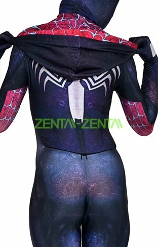 Venom Gwen Printed Spandex Lycra Costume With 3D Shading 6 Venom Gwen Printed Spandex Lycra Costume With 3D Shading - Image 6