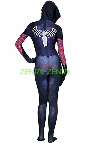 Venom Gwen Printed Spandex Lycra Costume With 3D Shading 4 Venom Gwen Printed Spandex Lycra Costume With 3D Shading - Image 4