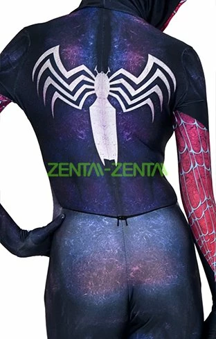Venom Gwen Printed Spandex Lycra Costume With 3D Shading 7 Venom Gwen Printed Spandex Lycra Costume With 3D Shading - Image 7