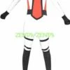 White And Red Captain Spandex Lycra Cosplay Zentai Suit