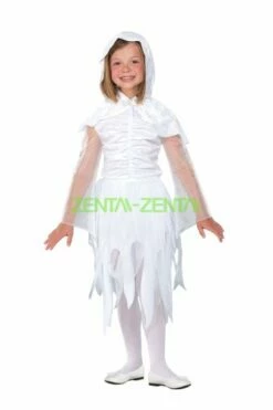 White Cute Ghost Halloween Costume For Kid