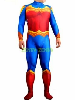 Wonder Woman Printed Spandex Lycra Costume With 3D Muscle Shading