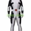 X Force Deadpool Grey And Black Spandex Lycra Costume